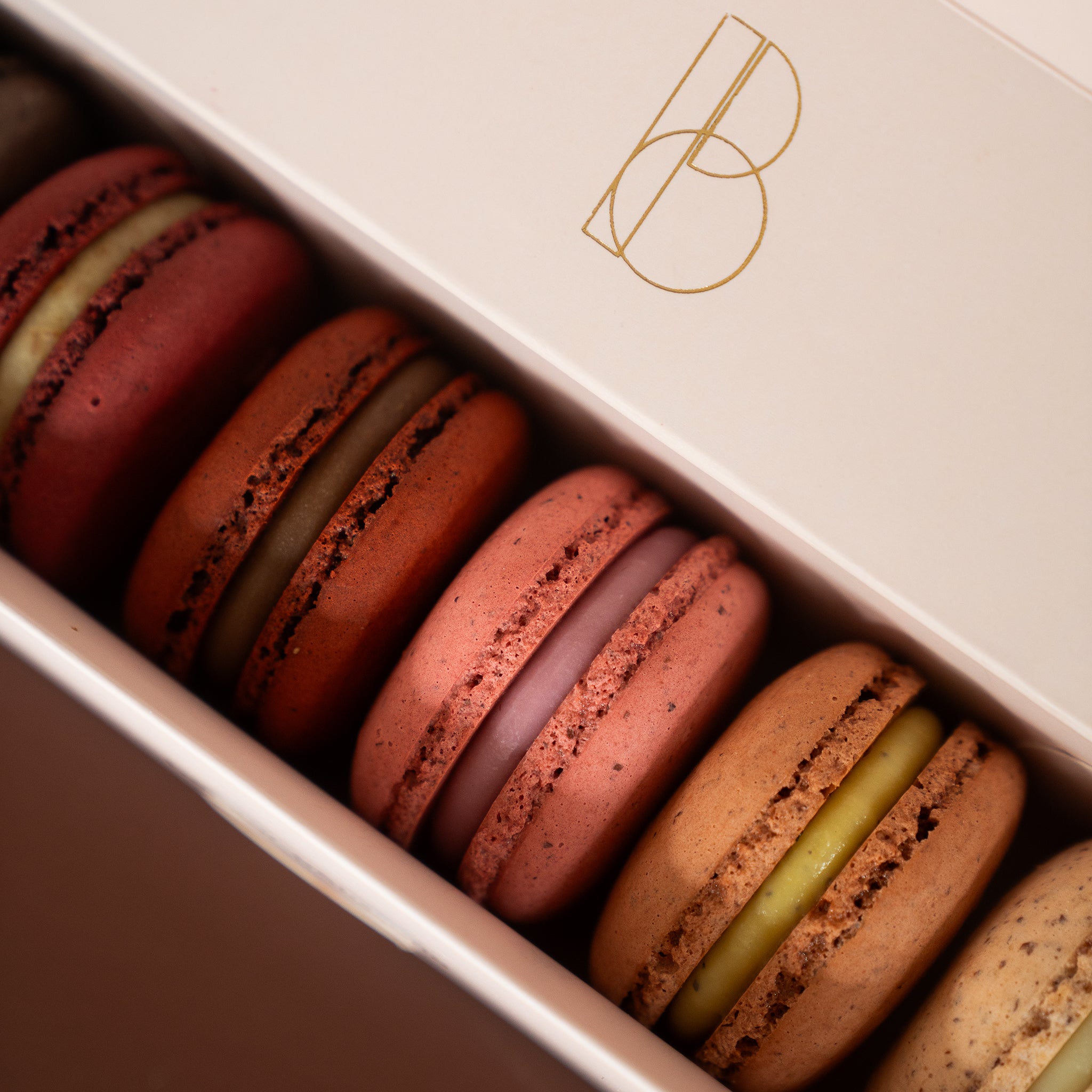 Caja macarons x 6