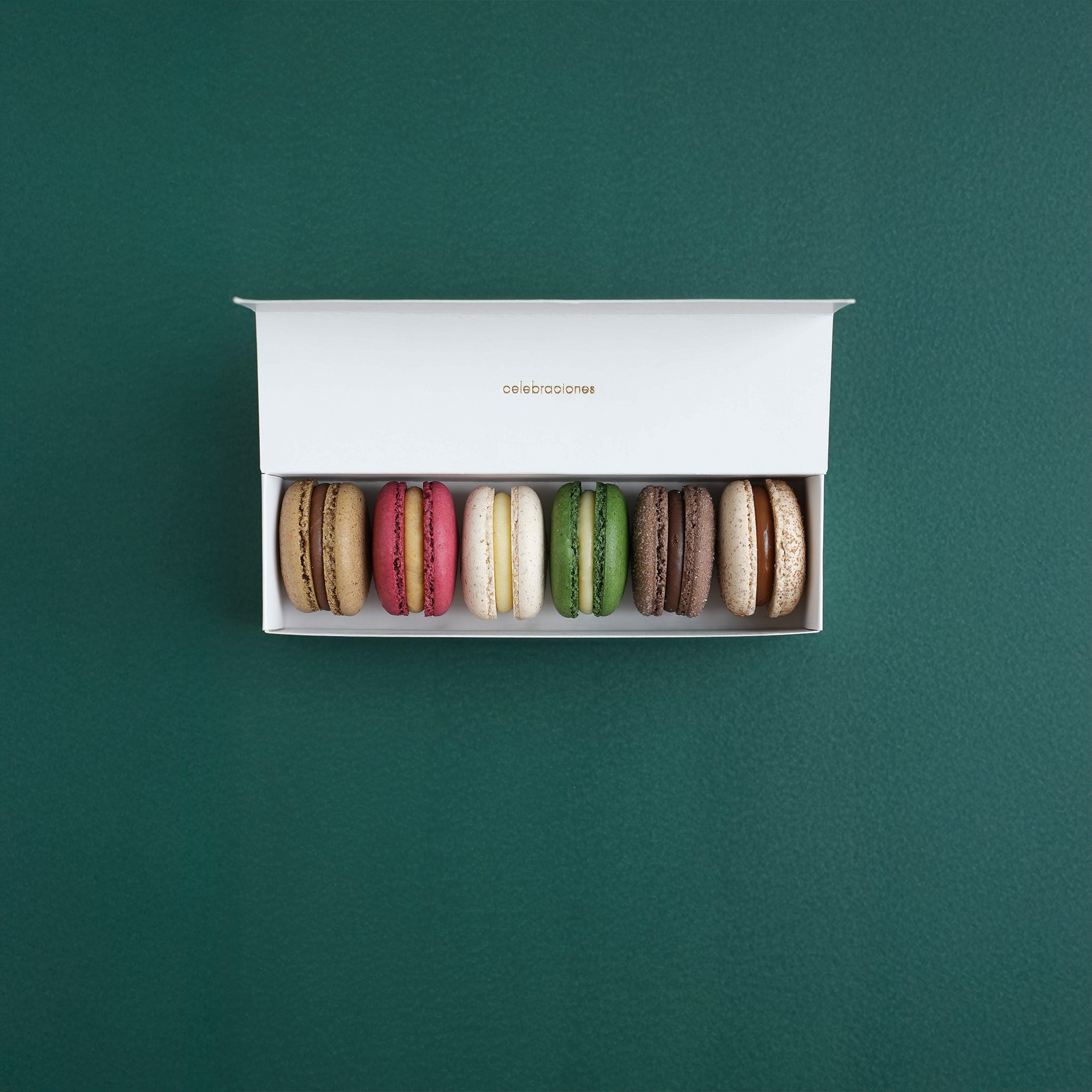 Caja macarons x 6