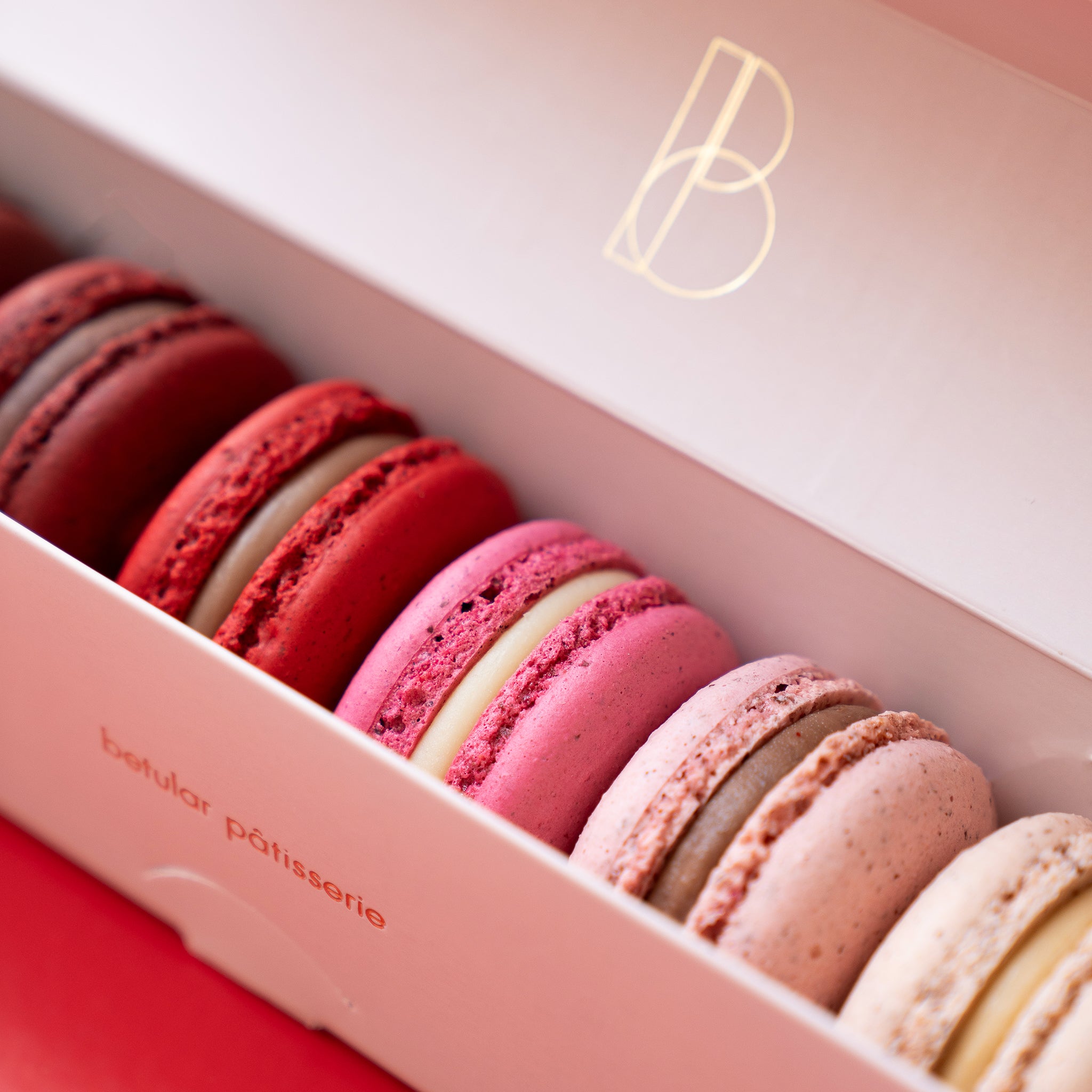 Caja macarons x 6